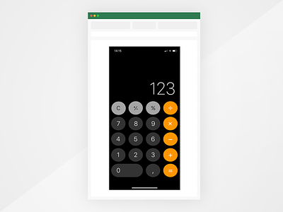 Another fancy new design tool. Made with MS Excel. challenge design excel ios microsoft office tool ui