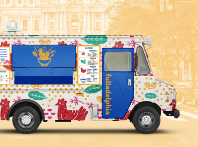 fulladelphia food truck design branding design food truck food trucks illustration illustration design restaurant