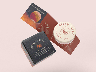 Dream Recollection Cream Packaging collage packaging