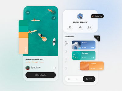 Mood board — Concept App