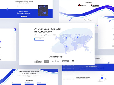 Redesigned Webdesign : Rexxon.in branding clean color design flat illustration minimal typography web website