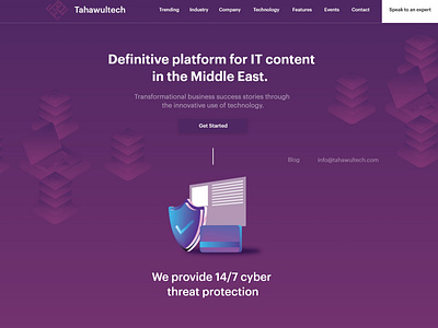 Tahawultech  - Redesigned Webdesign