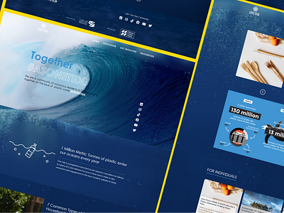 One Tide website - Official branding clean color design web development webflow