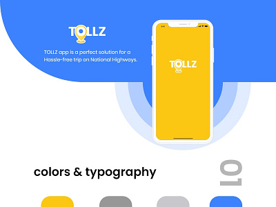 UI PROJECT : TOLLZ app branding design typography ui