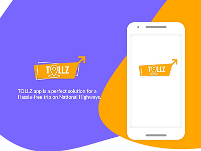 Android UI Project : TOLLZ app branding design logo typography ui