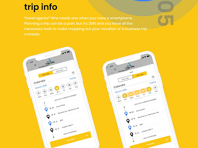 IOS UI Project : TOLLZ app clean design trip info ui