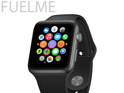 Apple Watch 4 series Design : FuelMe app app apple watch design clean color design logo ui