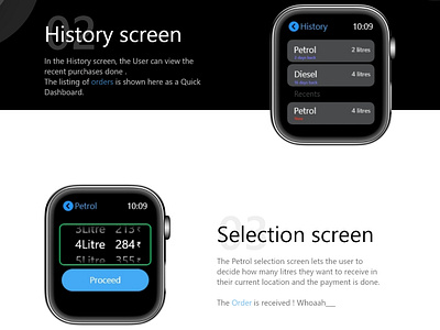 Apple Watch 4 series Design : FuelMe Presentation apple watch design branding clean color fuel typography ui