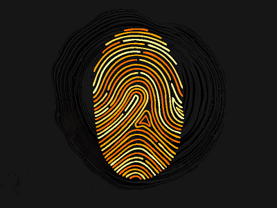 Fingerprint Touch Id : Design branding clean color design icon logo ui