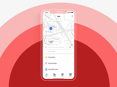 Iphone X Mockup : Concept clean color design mockup design red ui vector