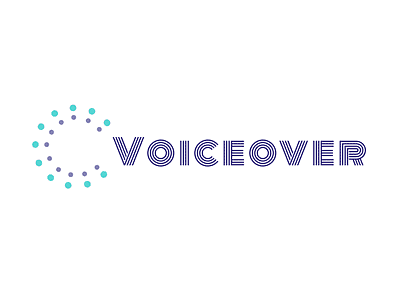 Voiceover Logo : Concept ai branding clean color design icon illustration logo typography ui vector