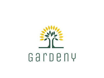 Gardeny Logo : Concept branding clean color design florist icon illustration logo typography ui vector