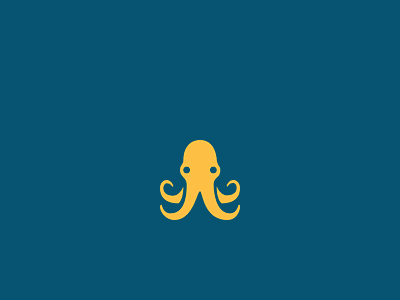 Octo Logo : Game icon clean color design