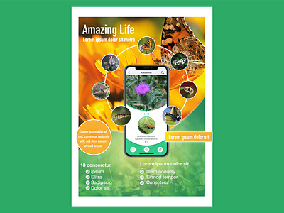 FlyerDesignEco3 app design apps banner ad bugs design ecology flyer flyer artwork flyer design flyers nature