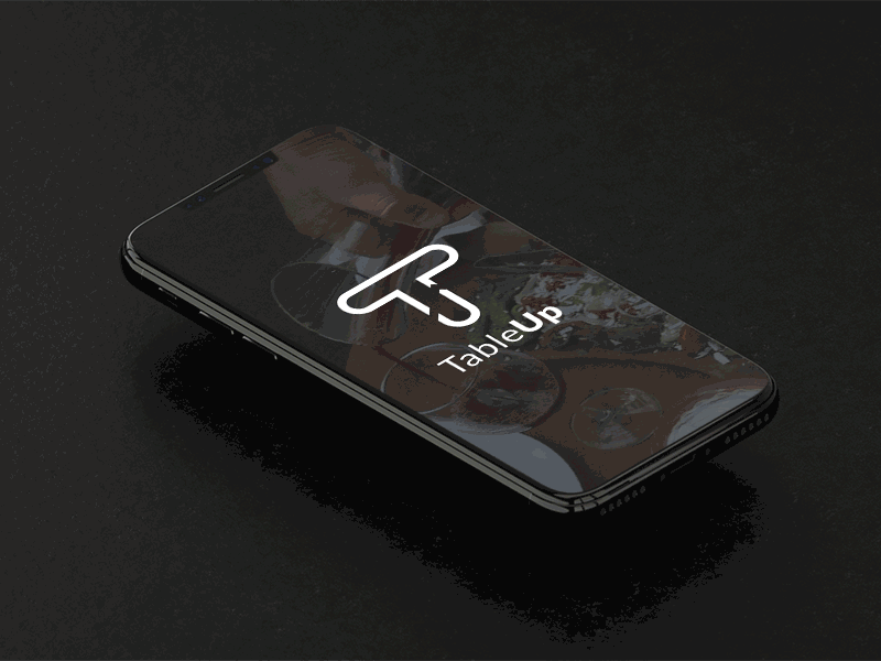 iPhone Logo Mockup app b2b floating iphone logo mockup restaurant tableup