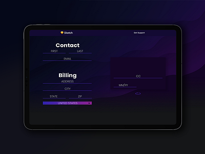 DailyUI #002 Credit Card Checkout for Sketch App 002 billing billinginfo cc checkout credit card payment dailyui002 dalyui payment sketch sketchapp