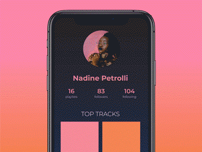 User Profile 006 app daillyui006 daily ui dailyui design gradient livingcoral profile profile page ui user profile