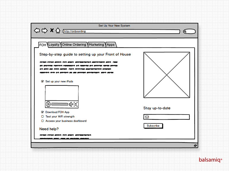 Onboarding Wireframe ux wireframing desktop wireframe balsamiq onboarding 023 daily ui daily ui 023 dailyui023 uid daily dailyui