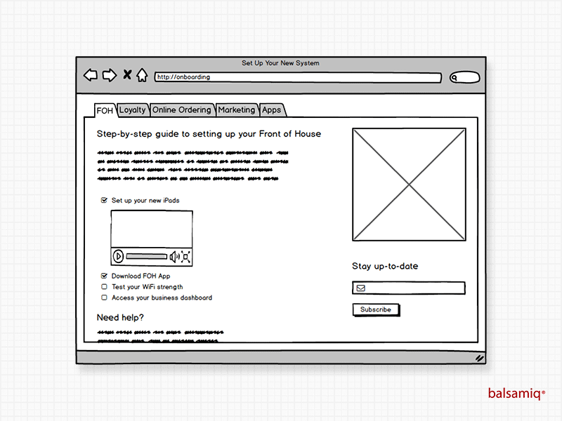 Onboarding Wireframe 023 balsamiq daily daily ui daily ui 023 dailyui dailyui023 desktop onboarding uid ux wireframe wireframing