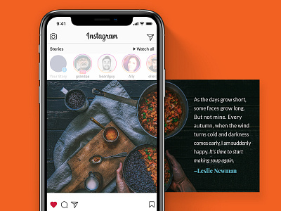 Instagram Post graphic design insta instagram photoshop post quote social social media social media campaign soup