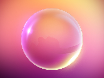 Bubble 3d bright bubble envato graphicriver icon sphere