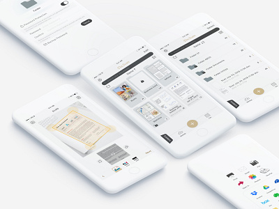 iOS App Design - DocScan ios mobile ui ux