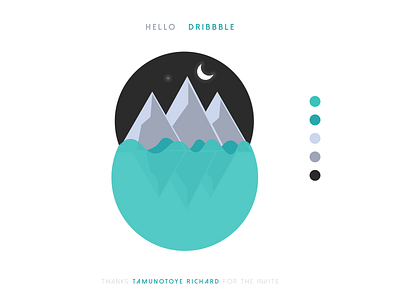 Hello Dribbble illustration