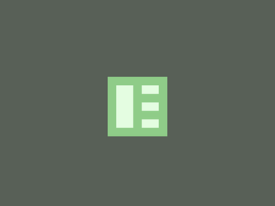 Minimal "E" logo design flat icon logo