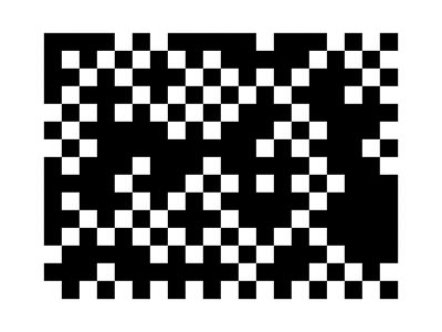 Random Checker black black white checker generativeart generator grid javascript pattern patterns