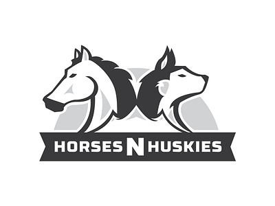 HNH Revision design dog duluth graphic horses huskies kennel logo minnesota mn race racing