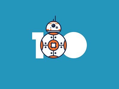 Countdown to Star Wars #100 bb 8 bb8 countdown droid episode 7 orange star wars the force awakens