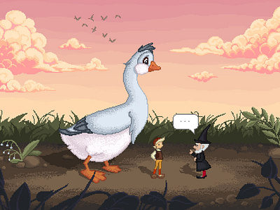 The Wonderful Adventures of Nils pixel art