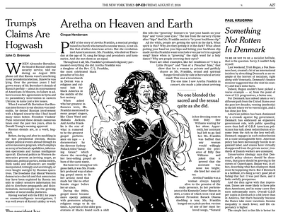 Aretha Franklin for NYTimes