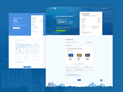 BCAA design home insurance product ui ux web