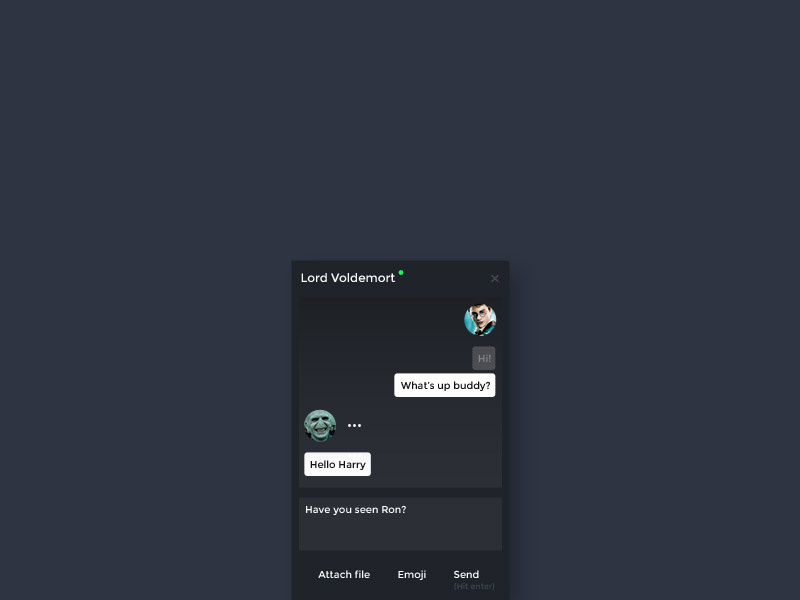 Direct Message - DailyUI #13 chat ui daily