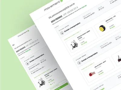 Movement | Rastreio de pedidos academia auclandesign brand design figma gym interface landingpage movement ui uidesign uxdesign webdesign
