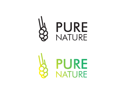 Pure Nature Adrianna Palosz branding design illustration logo