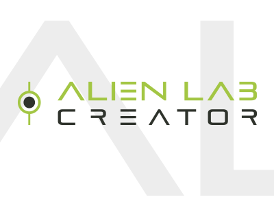 Alien Lab Creator branding design illustration logo