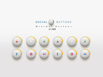 #1 My Minimal Social Buttons Mockup