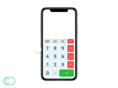 Daily UI Challenge #004 - Calculator animation app design calculator dailyui dailyui 004 design invision invisionstudio ios ios app design iphone app made with invision mobile ui ux