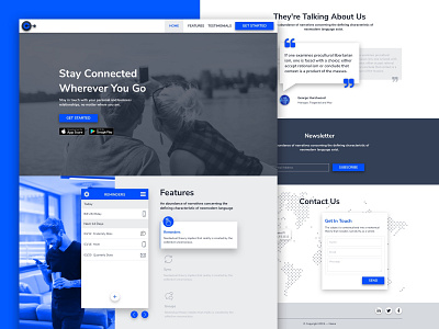 Landing Page Template: Mobile App