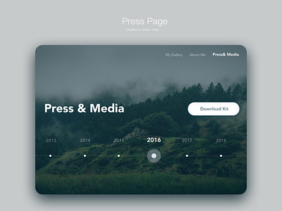 Daily UI challenge: press page