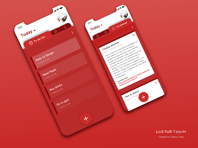 Daily UI challenge: Notes Widget