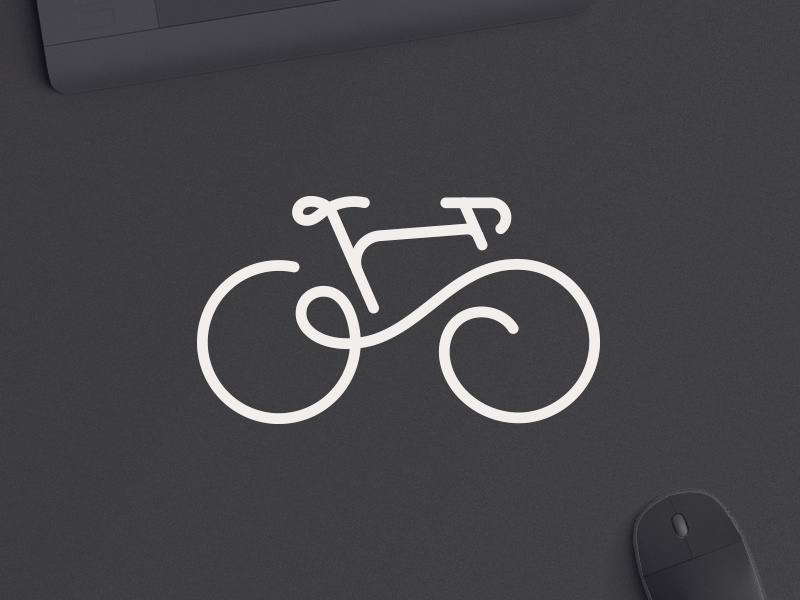 Go Bicycle typography illustration lineart minimalistic logotype logodesign dailylogo dailylogochallenge bicycle minimalist logo vector logo design branding