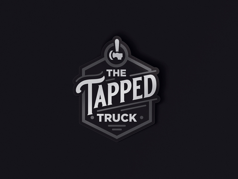 The Tapped Truck graphic design graphicdesign beer art vintage badge vintage font vector vintage vintage logo logotype logodesign lettering dailylogochallenge dailylogo typography logo illustration design branding