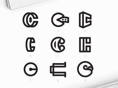 Letter "C" Exploration abstract logo alphabet logo alphabet typography branding dailylogo dailylogochallenge design explore graphic design illustration lettering logo logodesign logotype typography vector