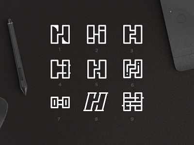 Letter "H" Explored Further branding dailylogo dailylogochallenge design lettering logo logodesign logotype typography vector