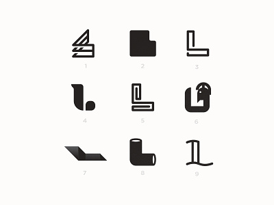 Letter "L Explorations branding dailylogo dailylogochallenge design graphic design icon lettering logo logotype typography