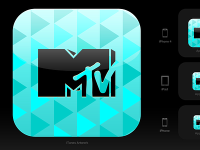 iOS icon for an MTV app icon ios
