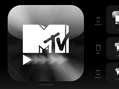 iOS icon for an MTV app
